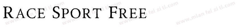 Race Sport Free字体转换